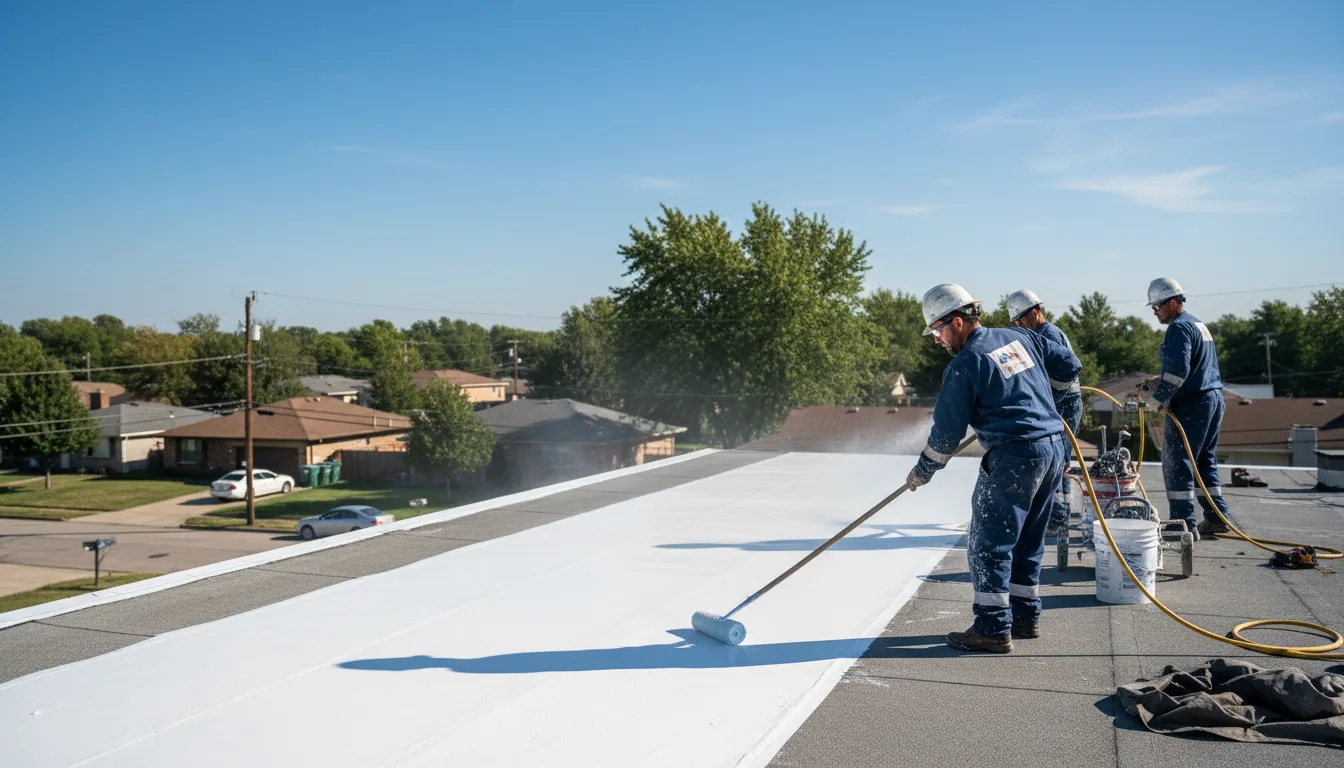 Commercial roof coating in Bloomingdale, IN near me